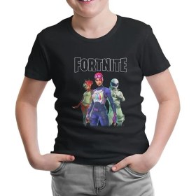 Resim Lord T-Shirt LordT-Shirt Fortnite - Maps Siyah Çocuk Tshirt 
