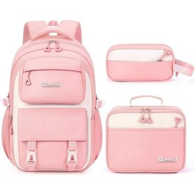 Resim Oldfriend Pembe Okul Cantasi Ve Kalemlik Seti Kizlar Icin Ayarlanabilir Askili Pembe Renk 