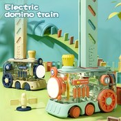 Resim Yimi Çocuklar Domino Tren Seti, Otomatik Taş Yerleştirme Eğitici Bloklarla El-Göz Koordinasyonu ve Renk Tanıma – Rastgele Seçilmiş 200 Parça ile Hayal Gücünüzü Çalıştırın! Partiler için Mükemmel Aktivite & Doğum Günü/Noel Hediyesi 