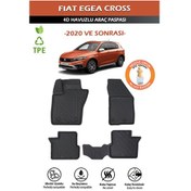 Resim Havuzlu 4d Siyah Paspas Takımı,fiat-egea-cross 2020 Ve Sonrası4d Havuzlu Paspas Araç Kokusu 