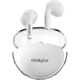 Resim Geeksen Lenovo Lp80 Pro Bluetooth 5.3 Kulaklıkları - Yarı Girişli Spor Kulaklık, 180mah Şarj Kutusu, Dokunmatik Kontrol, Uzun Pil Ömrü, Beyaz 