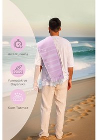 Resim Favora Peştamal Plaj Havlusu 90x140 - Pembe 