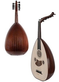 Resim Yonka UD-10M Maun Ağacı Ud Abanoz Klavye El Yapımı Yüksek Kaliteli Ud 