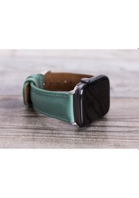 Resim Bouletta Apple Uyumlu Watch Hakiki Deri Kordon 42-44-45 MM Yeşil 