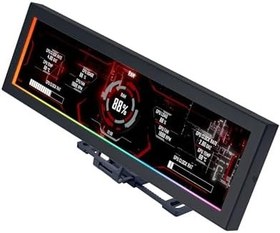 Resim Lian Li PC için 8,8 inç Evrensel Ekran - Herhangi Bir Bilgisayar Kurulumu için Ayarlanabilir Montaj - Özelleştirilebilir ARGB Çerçevesi - PC Sıcaklık Ekran Paneli - LCD Ekran Ekranı - Mini Monitör 