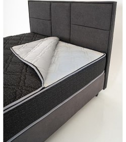 Resim Visco Rise Ortopedik Paket Yaylı Yıkanabilir Pedli Yatak Baza Ve Başlık Dahil Değildir Siyah 