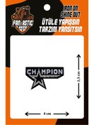Resim FANTASTIC ARMA Ütü Ile Yapışan Dokuma Arma Patch, Champıon, Şampiyon 