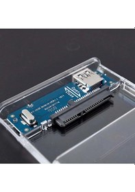 Resim Yenilzd Şeffaf 2.5 Sata Ssd Usb 3.0 Harici Slim Harddisk Kutusu 