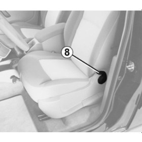 Resim Renault Megane MK1, Kangoo MK1, Trafic MK2 Koltuk Ayar Kolu 