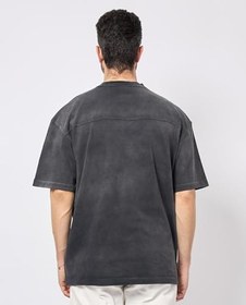 Resim Erkek Bisiklet Yaka Kısa Kol HUGO Yazı Detay Regular Fit Siyah T-Shirt 50535302-001 