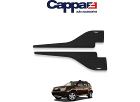 Resim Cappafe Dacia Duster Yarasa Dodik Uv Katkılı Abs Mat Siyah 2 Parça 2010-2017 