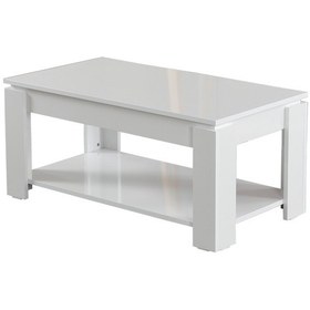 Resim Shelf Beyaz Orta Sehpa / Dikdörtgen Orta Sehpa 