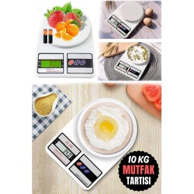 Resim Teknotrust Yüksek Hassasiyetli Geniş LCD Dijital Terazi, Su Geçirmez ve Dara Fonksiyonlu 