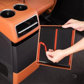 Resim Steellaar Lixiang L9 2022-2024 Araç Arka Buzdolabı Tekmeleme Önleyici Kapağı (Yurt Dışından) 