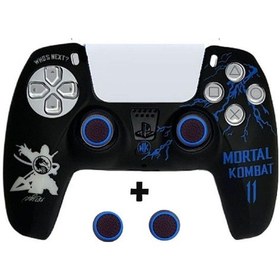 Resim Ps5 Dualsense Mortal Kombat Koruyucu Silikon Kılıf + Analog Silikon Koruyucu 