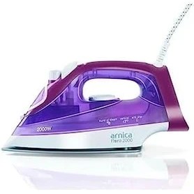 Resim Karokstore UT61040 Flora 2000 Seramik Ütü, Beyaz/mor 