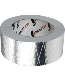 Resim Bant Evi Takviyeli Alüminyum Folyo Bant 4 Adet 75MM x 25METRE Yanmaz Folyo Bant Takviyeli 7.5cm 