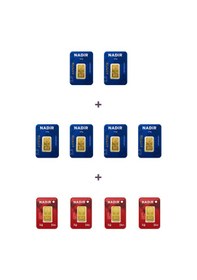 Resim Nadir Gold 24 Ayar 19 Gram Külçe Altın 6 Adet 2,5 Gram Külçe Altın + 4 Adet 1 Gram Külçe Altın 