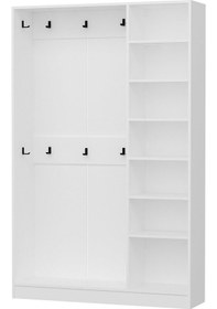 Resim Minar Kale210 3 Kapaksız 1 Bölme Raf Portmanto Beyaz 