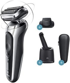 Resim BRAUN Seri 7 S7200cc Kablosuz Tıraş Makinası, AutoSense Teknoloji, 360 Flex Başlık, EasyClick, Islak&Kuru, Temizleme ve Şarj Uniteli 