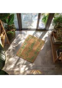 Resim Home Hoşgeldiniz Dekoratif Çok Amaçlı Iç Ve Dış Kapı Paspası Krem 
