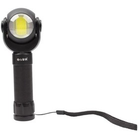 Resim S-Link Sl-F860 3W Cob+3W Led Pilli Dönebilen Çift Başlıklı Manyet 