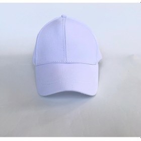 Resim Unisex Beyaz Spor Arkası Cırtlı Ayarlanabilir Şapka 55-60 Cm 