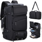 Resim ENOSHI Büyük 43.94cm Kadın ve Erkekler için Dönüştürülebilir Omuz Çantası - Ayakkabı Bölmesi, Çoklu Cep, Ayarlanabilir Askılar ve Dayanıklı Polyester - İş Gündelik Yürüyüş Seyahat Günü Çantası, Dizüstü Bilgisayar Çantası, Yürüyüş Ekipmanı, Güvenli Fermuar Kapanışı 