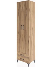 Resim Hyperion Dolap 6 Raflı 2 Çekmeceli 2 Kapaklı 60x44x243 Çam-çam Çam 