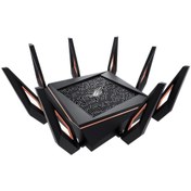 Resim ASUS Us Rog Rapture Gt-ax11000 Wıfı6 Triband Gaming Extendable Router-aura Rgb-mobile Gaming Mod-gaming 