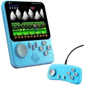 Resim G7 Retro El Oyun Konsolu - 666 Klasik Oyunlar 1 3,5 İnç Büyük Ekran 2 Oyunculu Mod İçin Tv Çıkışı Ve Harici Uzaktan Kumanda Taşınabilir Oyun Konsolu 