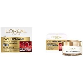Resim L'oréal Paris Yaş Uzmanı 40+ Kırışıklık Karşıtı Sıkılaştırıcı Gece Kremi + L'oréal Paris Yaş Uzmanı 40+ Kırışıklık Karşıtı Sıkılaştırıcı Krem 
