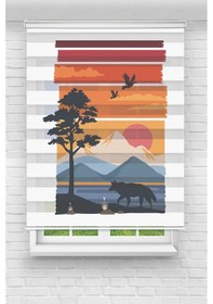 Resim Perdecizade Enxboy Gün Batımı1 Dijital Baskılı Zebra Perde-cocuk Odası-stor Perde Pz-789 Renkli 