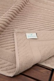 Resim Leoline%100 Pamuk Premium 2'li Ayak Havlusu - Kahve 