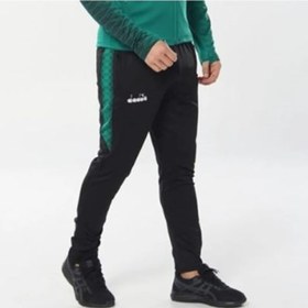 Resim Diadora Ritim - Çocuk Likralı Siyah-Yeşil Eşofman Altı 
