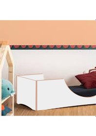 Resim Montessori Yatak Bebek ve Çocuk Karyola Rustik 