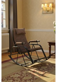 Resim Nil Sallanan Sandalye Koltuk Tv Koltuğu Kahverengi 