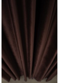 Resim Süet Elit Kadife Dokulu Natural Fon Perde Salon Oturma Odası Yatak Odası Antre Bordo 