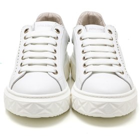 Resim Sneaker Günlük Kadın Mar-25y-209-8888 John May Beyaz-metalik Gümüş Beyaz 