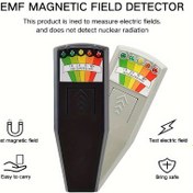 Resim Gzzhi K2 EMF Metre, 5-LED Ekran ve Manyetik Alan Dedektörü - Ev, Ofis, Cep Telefonu Direği, Elektrik Hattı Testleri için Taşınabilir Gauss Ölçer - Yüksek/Düşük Frekans Ölçüm, Kolay Kullanım, Kompakt & Sağlam Tasarım, Paranormal Araştırma ve Güvenlik Kontrolleri İçin İdeal (AA Uyumlu, Siyah/Beyaz) - Elektrikçiler, İnşaat Mühendisleri ile araştırmacılar için mükemmel 