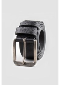 Resim Tudors Erkek %100 Hakiki Deri 4 Cm Spor Siyah Kemer-23780 Siyah 