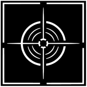 Resim Byr002 Geometrik Hedef Sticker Oto Motor Laptop Duvar Folyo Sticker 25x25 Cm Efsngrck 