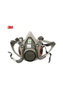 Resim Shineyee 3m 6200 Maskeler Yarım Yüz Maskesi Solunum Cihazı Organik Yüz Koruma Toz Geçirmez Maske Buğu Önleyici Boyama Püskürtme 