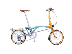 Resim DAHON LUNDEN 16 JANT KATLANIR BİSİKLET VB 7V TURUNCU-MAVİ 