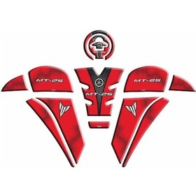 Resim Yamaha Mt25 2020 - 2024 Uyumlu Tank Pad Set 004 Çok Renkli 