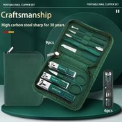 Resim Manikür Seti Kişisel Bakım Tırnak Makası Kiti 6/9 inç 1 Profesyonel Pedikür Seti Erkekler Yaşlı Hastalar için Bakım Kiti 