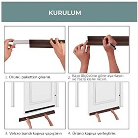 Resim Altı Rüzgar Önleyici Isı Yalıtım Süngeri Eşik Altlığı Rüzgarlık Stoper Toz Soğuk Sünger Tek Taraflı Çel Çok Renkli 