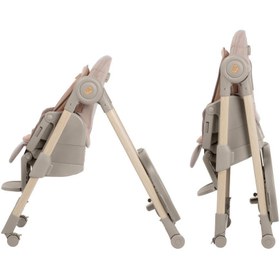Resim Maxi-Cosi Minla Plus 6'sı Bir Arada Ahşap Görünümlü 4 Tekerlekli Mama Sandalyesi Elegance Terra 