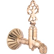 Resim Osmanlı Musluğu Sarıklı - Aç Kapa 1/2 (lüx . %100 Pirinç) Sarı 