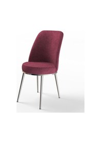 Resim Canisa Concept Canisa Dexa Serisi 1.sınıf Yemek Ve Mutfak Sandalyesi , 6 Adet , Bordo , Ayaklar Krom Sandalye Bordo Ayaklar Krom 
